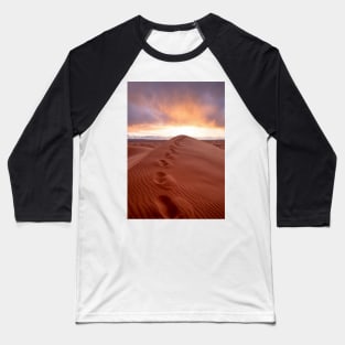 Sahara desert near Merzouga, Morocco at sunset Baseball T-Shirt